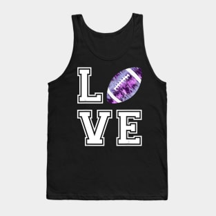 love football american football lover gift camo football Tank Top